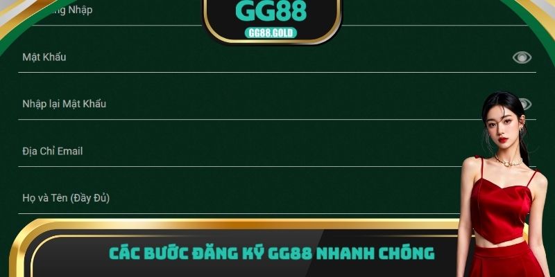Các bước đăng ký GG88 nhanh chóng